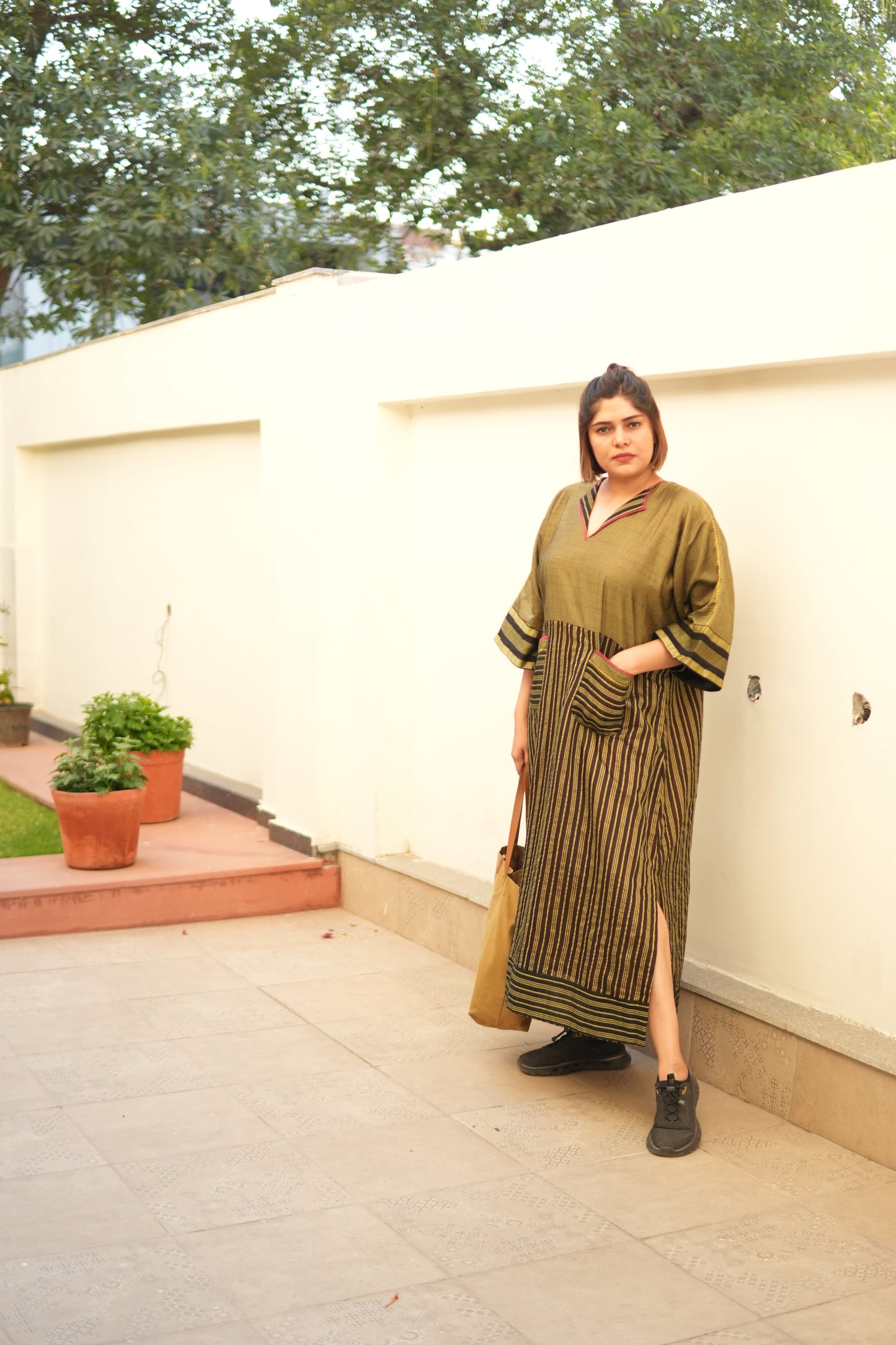 NOIR STRIDE LONG DRESS