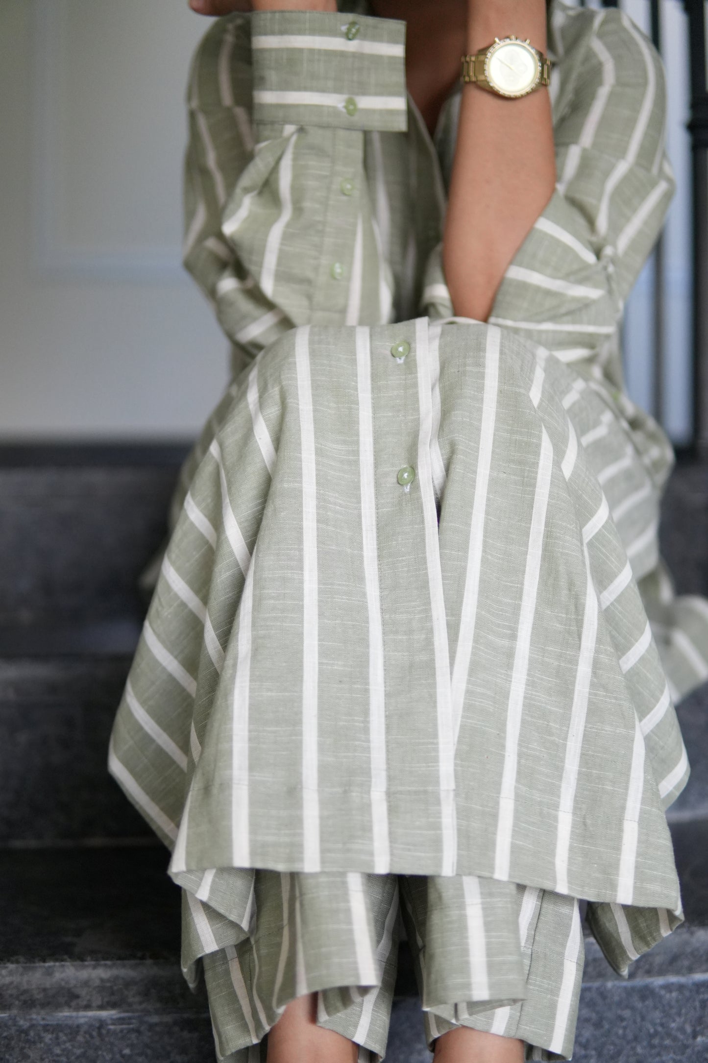 NAZM LINEN LONG SLEEVES KURTA AND PANTS