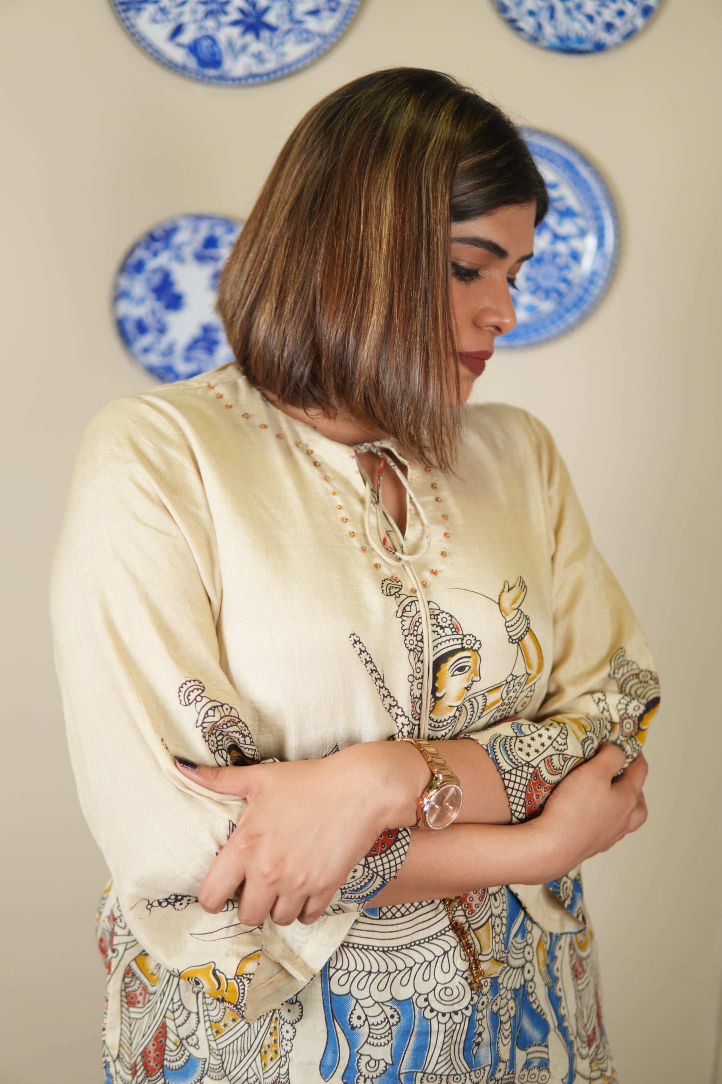NEEL KESAR SHORT KURTA SET