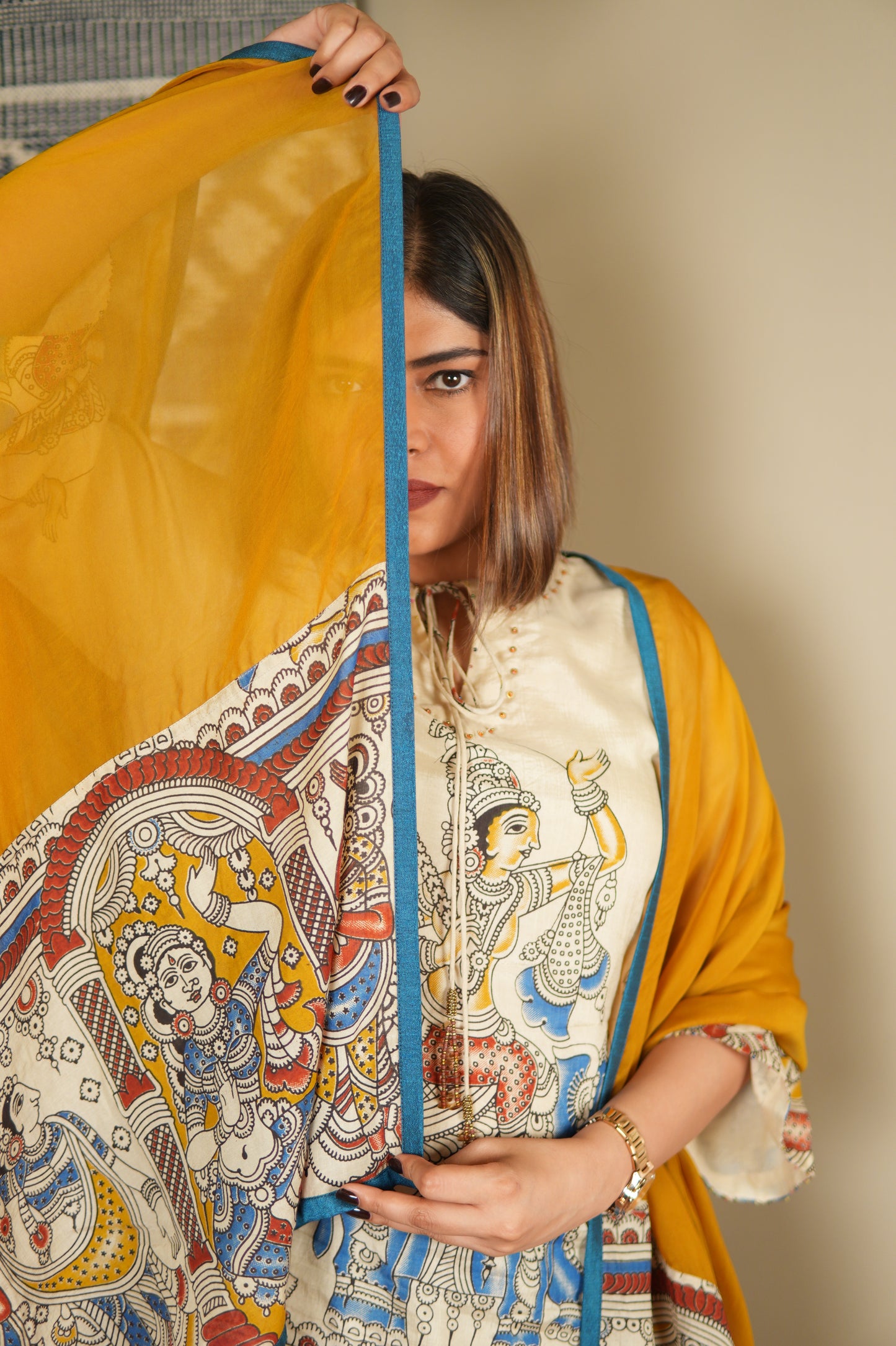 NEEL KESAR SHORT KURTA SET