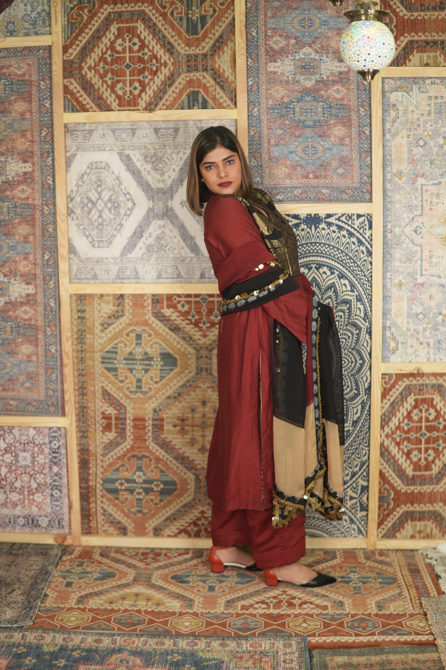 GULAAB-BAAGH CHANDERI COTTON KURTA SET