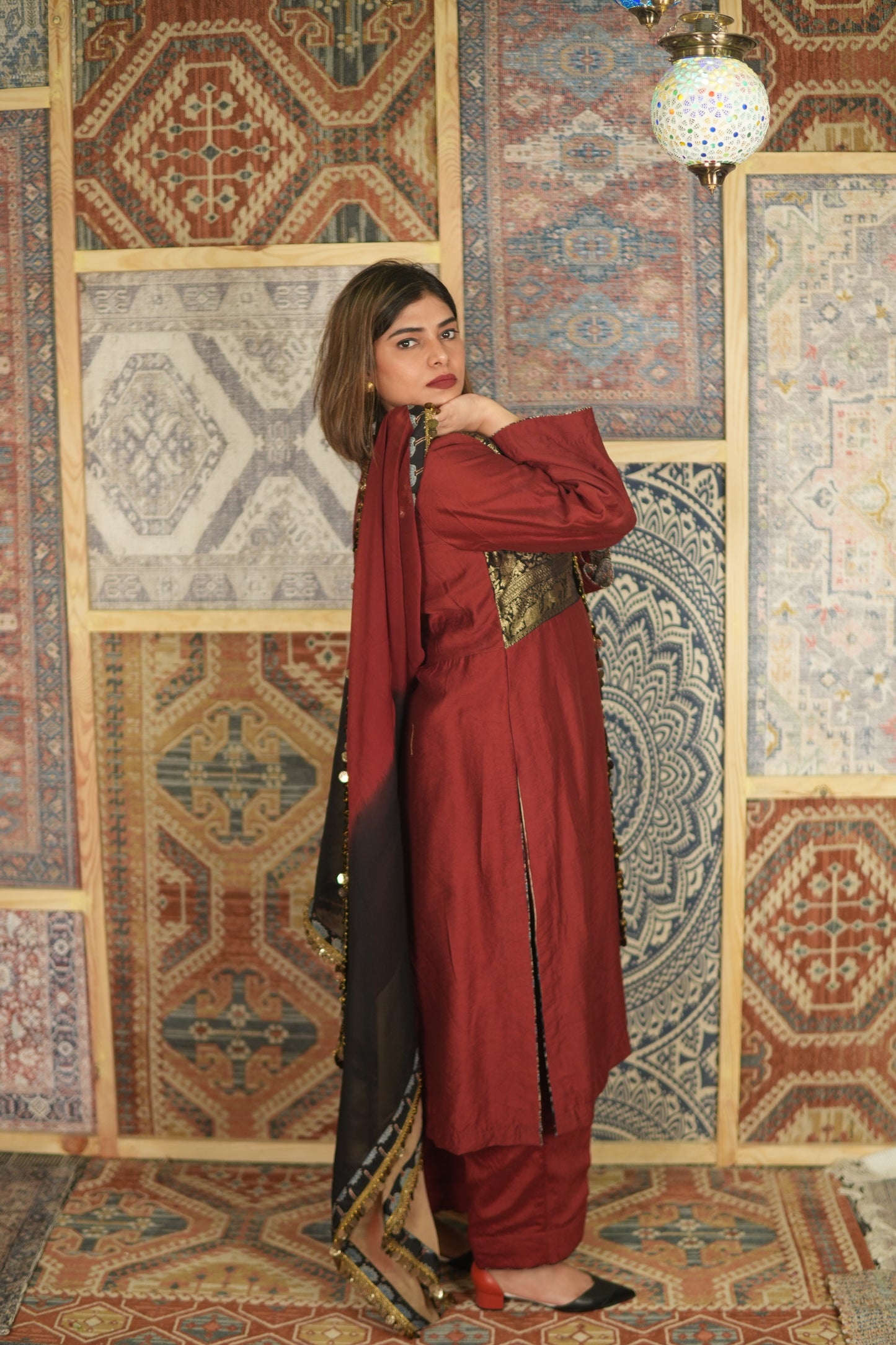 GULAAB-BAAGH CHANDERI COTTON KURTA SET