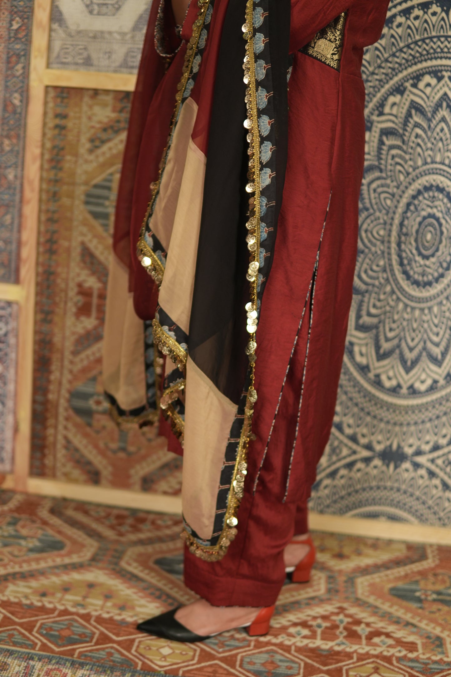 GULAAB-BAAGH CHANDERI COTTON KURTA SET