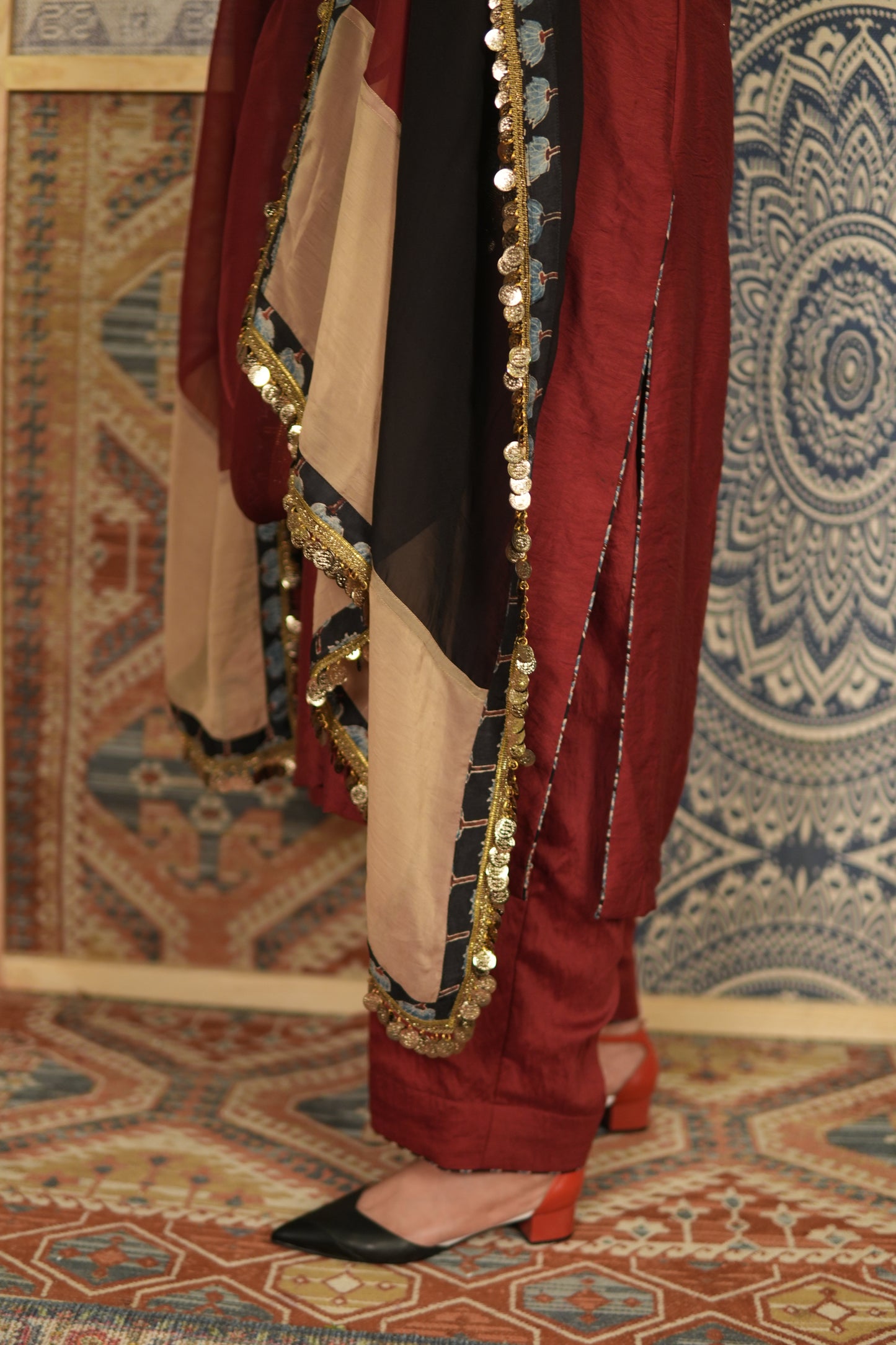 GULAAB-BAAGH CHANDERI COTTON KURTA SET