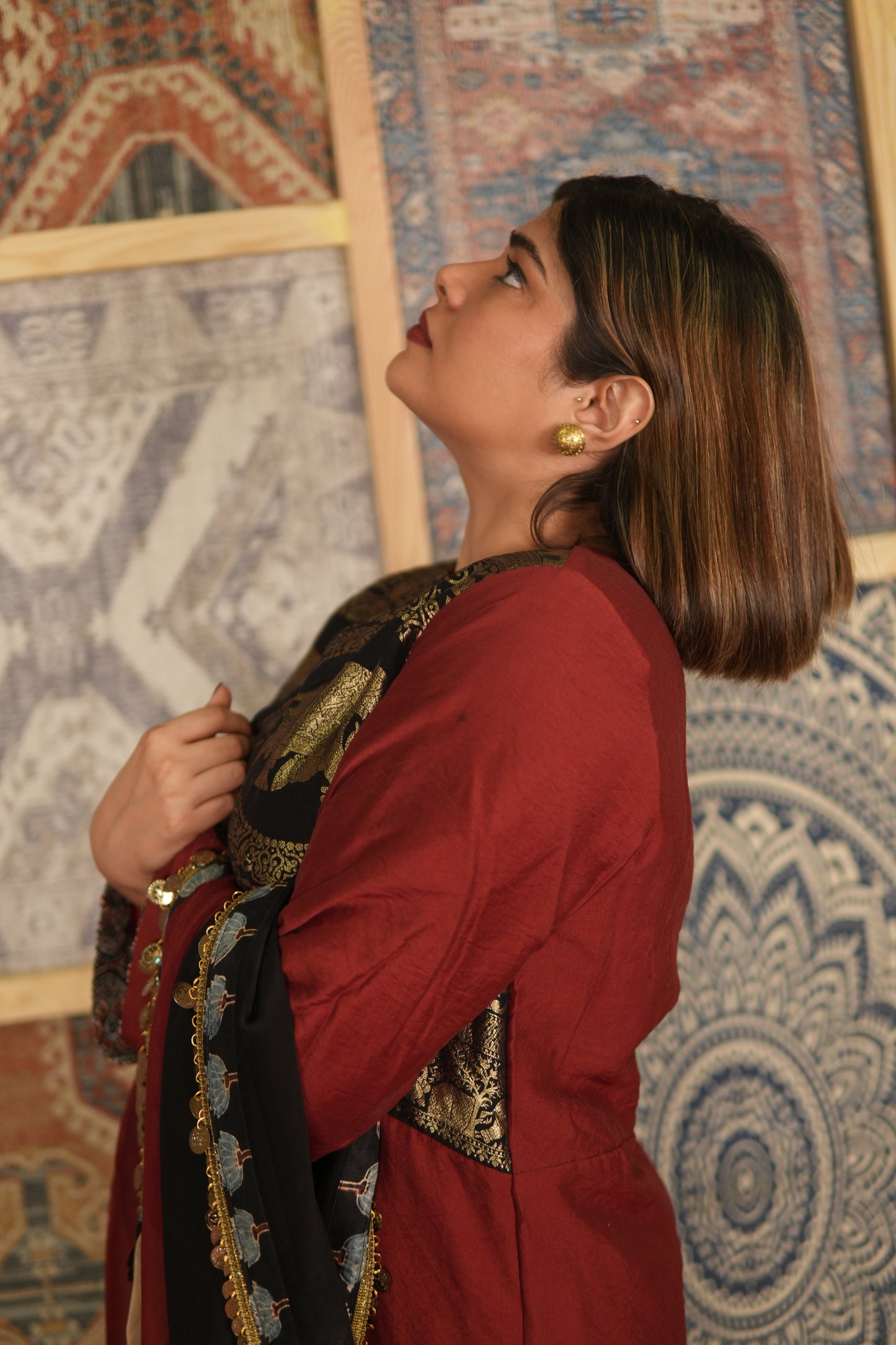 GULAAB-BAAGH CHANDERI COTTON KURTA SET