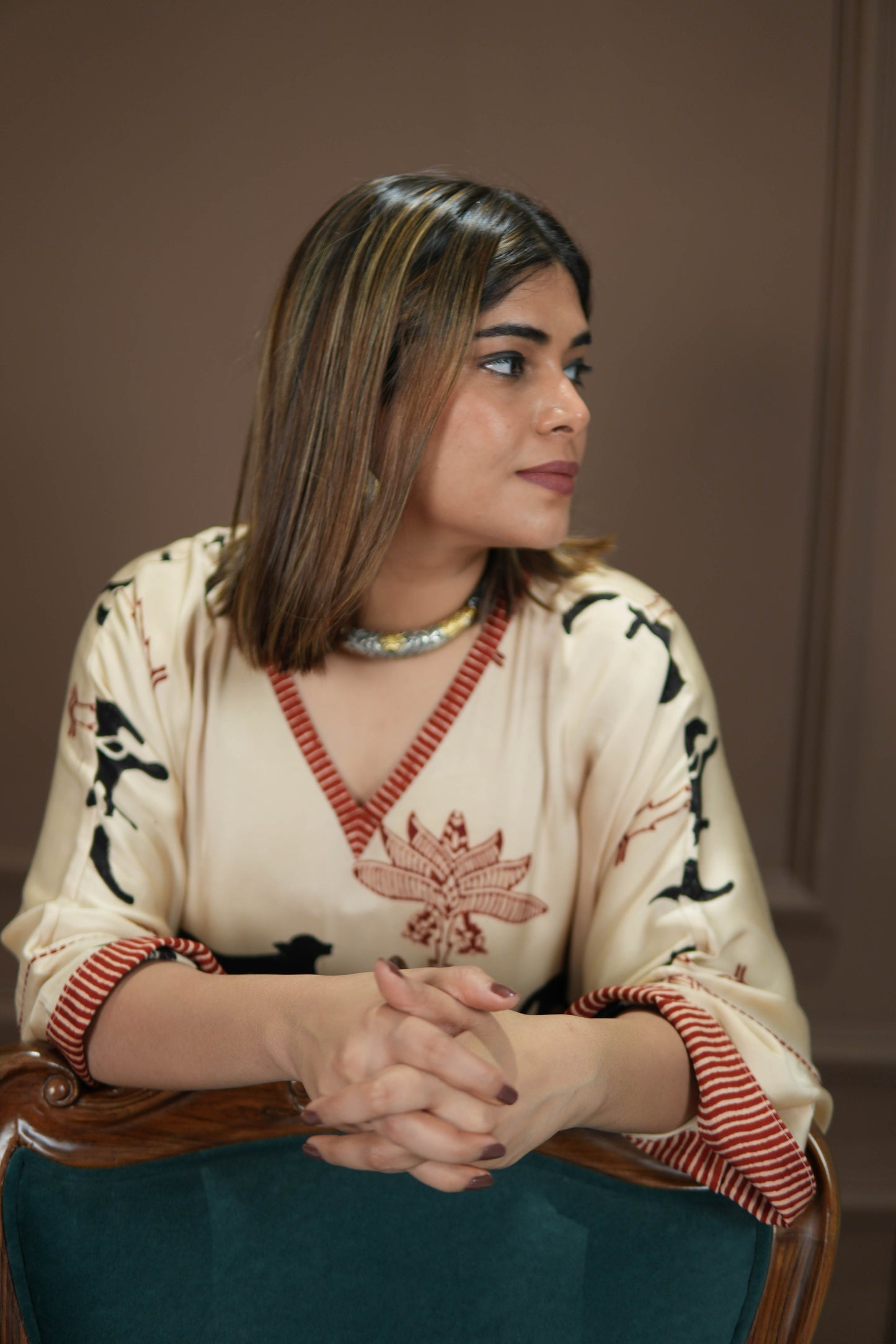 SANJH AJRAKH CO-ORD SET