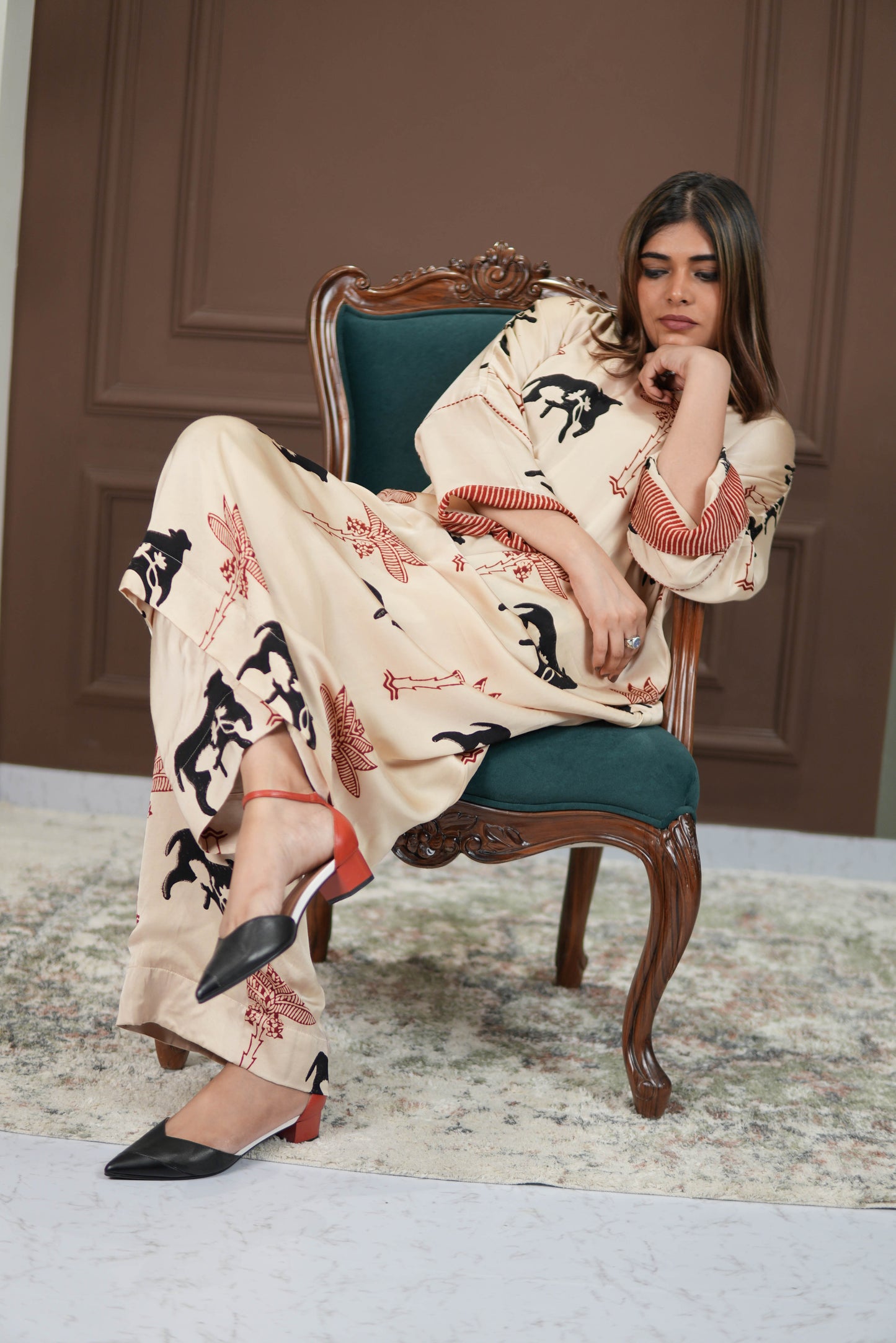 SANJH AJRAKH CO-ORD SET