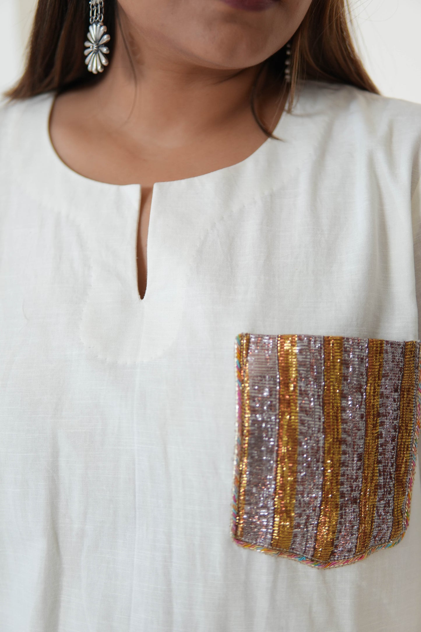 SAFAID SLUB COTTON KURTA AND PANTS