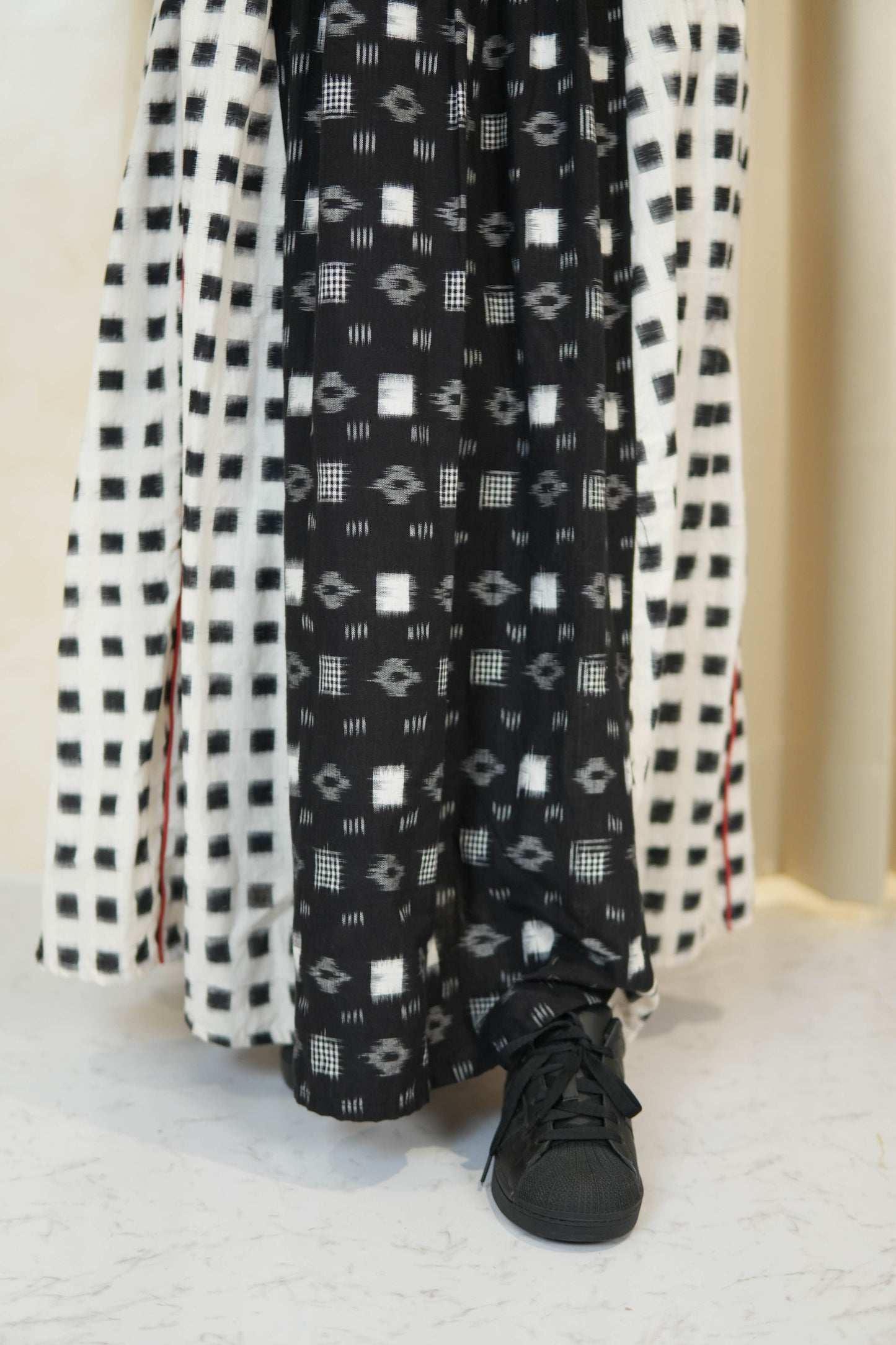 RANGREZ IKKAT MAXI LONG DRESS