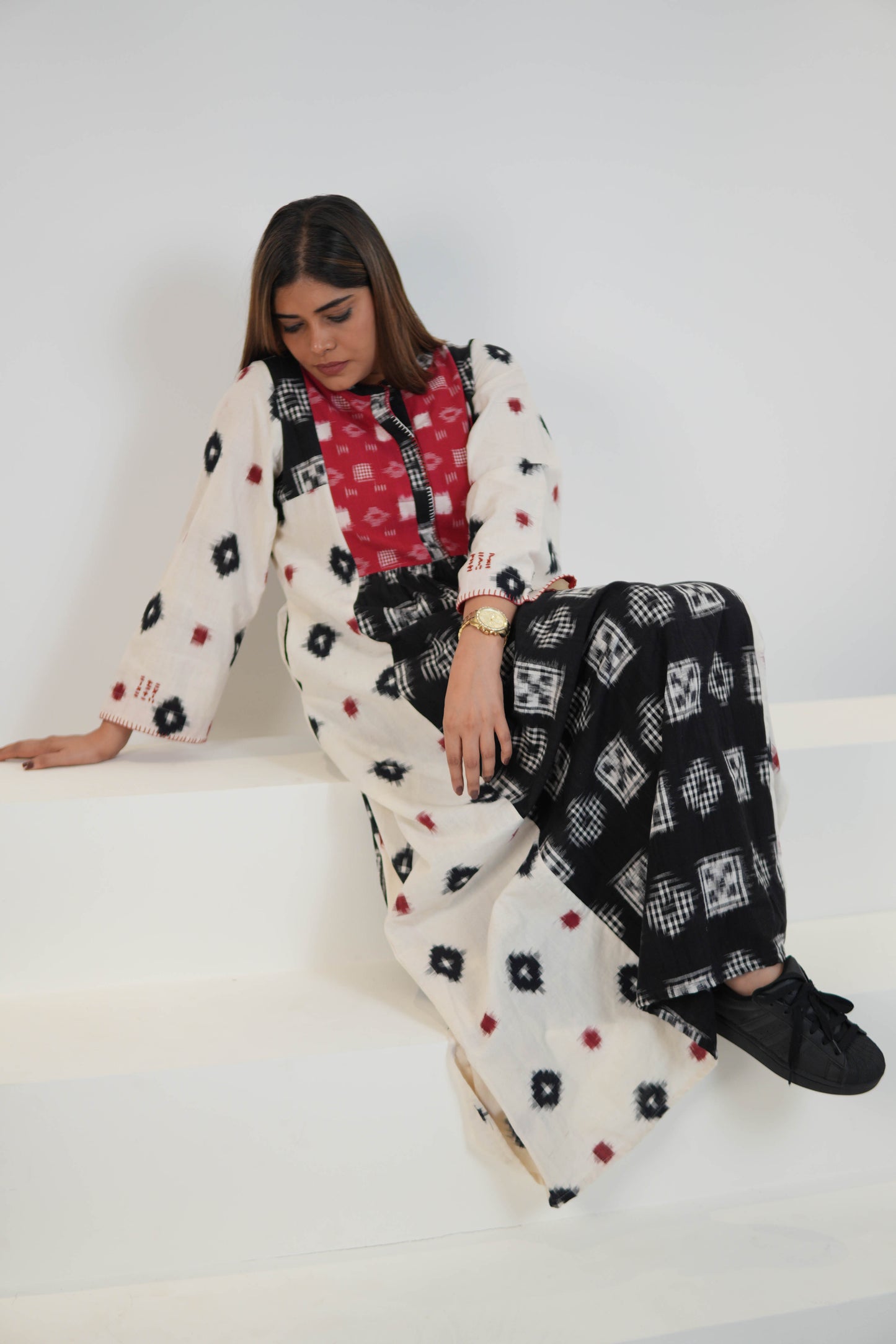 RAAGMALA IKKAT LONG DRESS