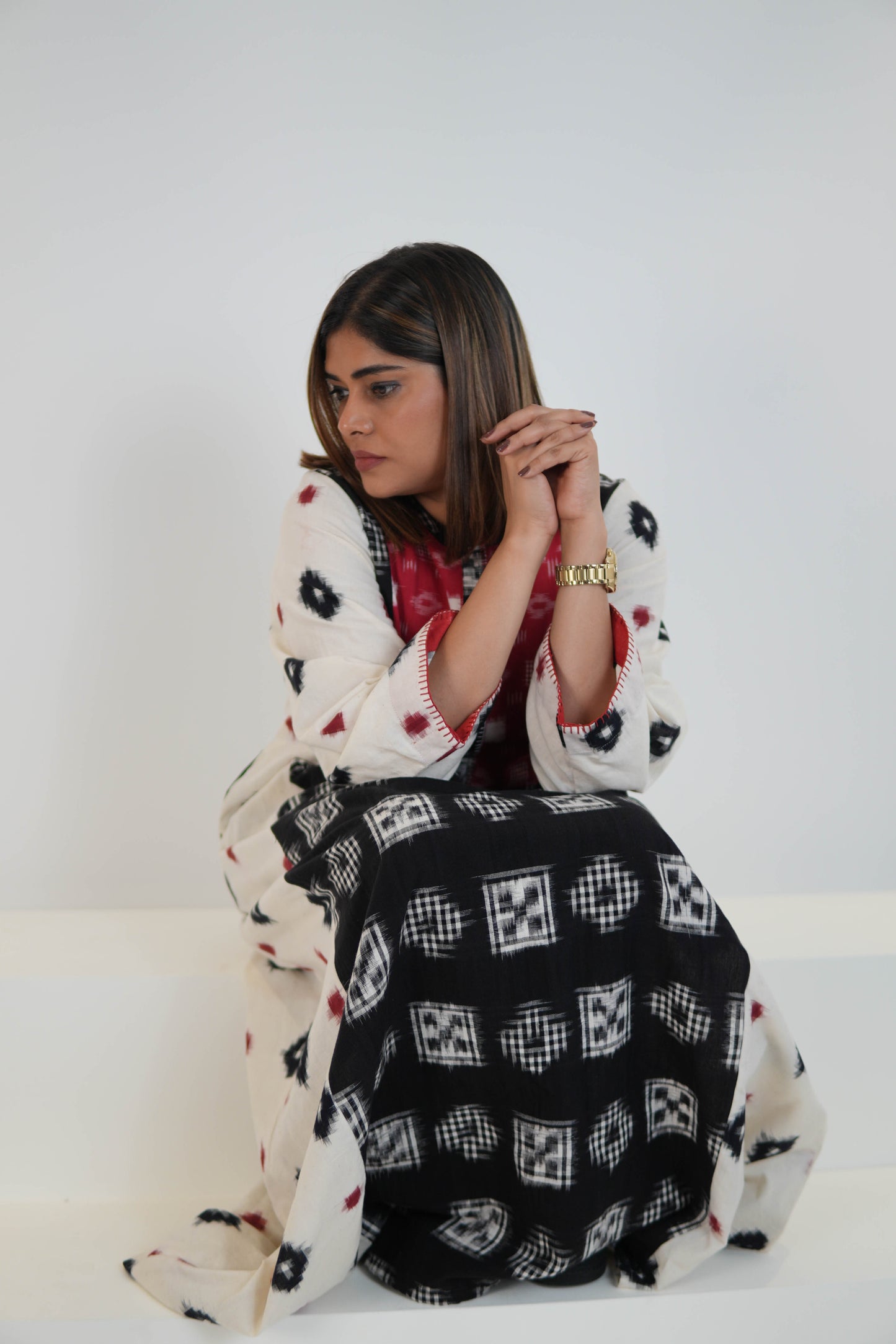 RAAGMALA IKKAT LONG DRESS