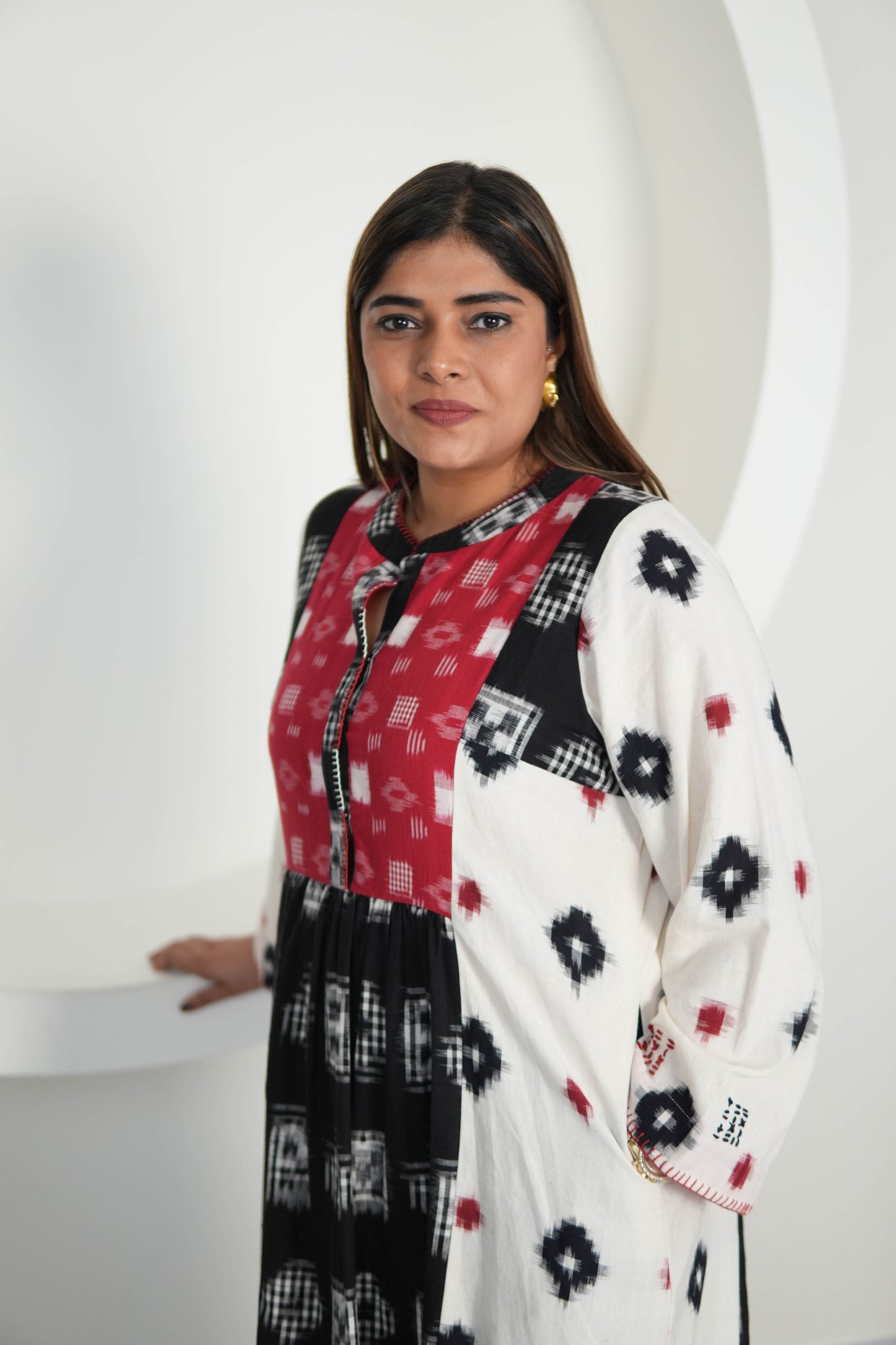 RAAGMALA IKKAT LONG DRESS