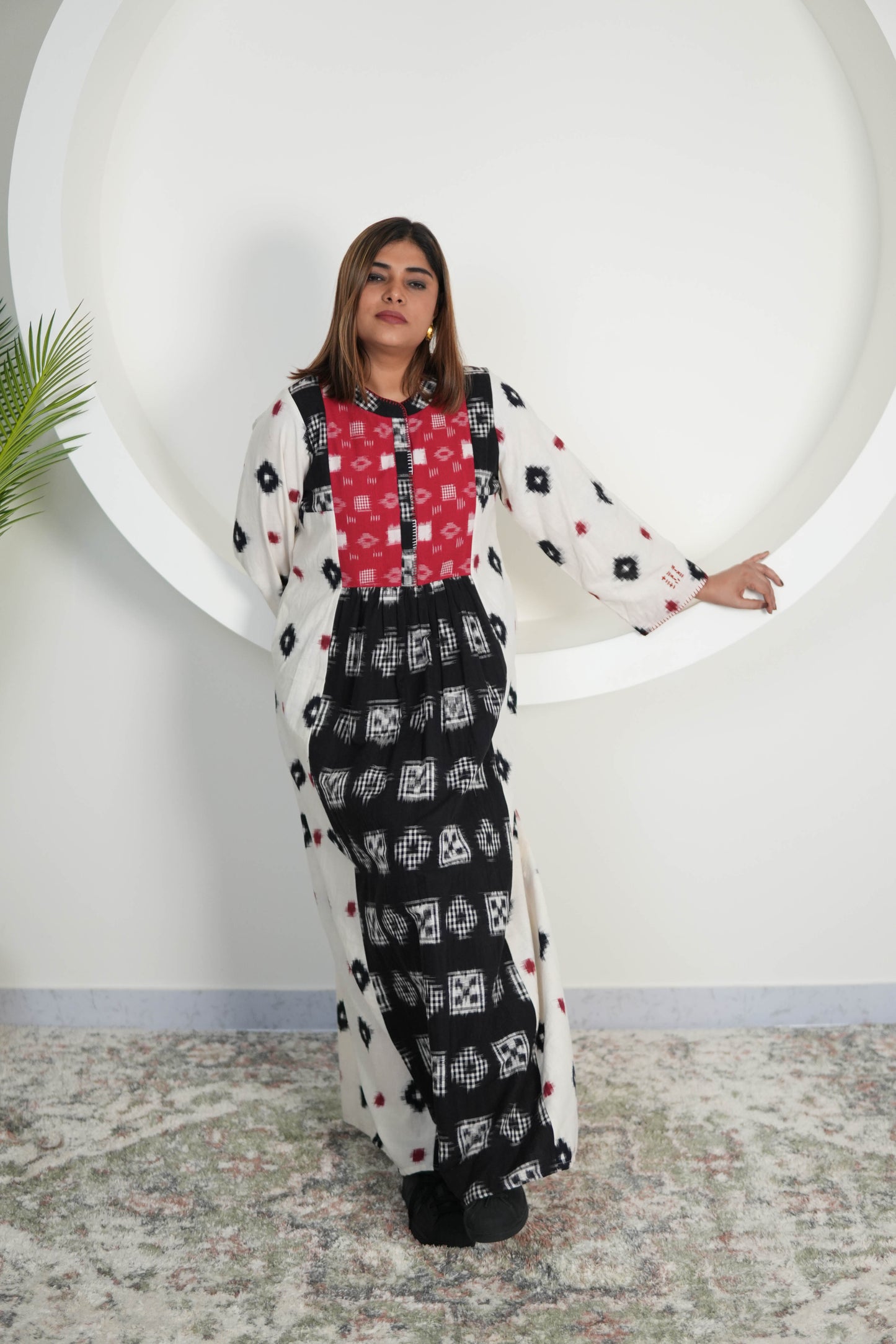 RAAGMALA IKKAT LONG DRESS