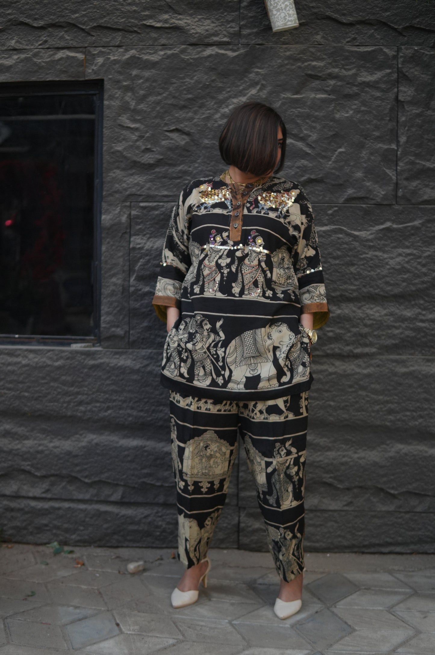 KALAM SHORT KURTA AND PANTS