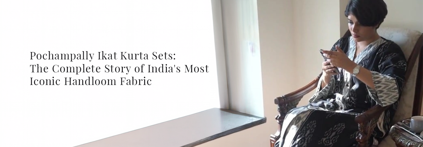 Pochampally Ikat Kurta Set
