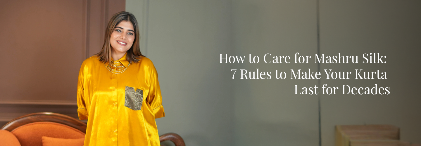 How to Care for Mashru Silk