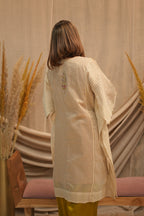 Noor-e-Paisley Chanderi Silk Kaftan Set for Women