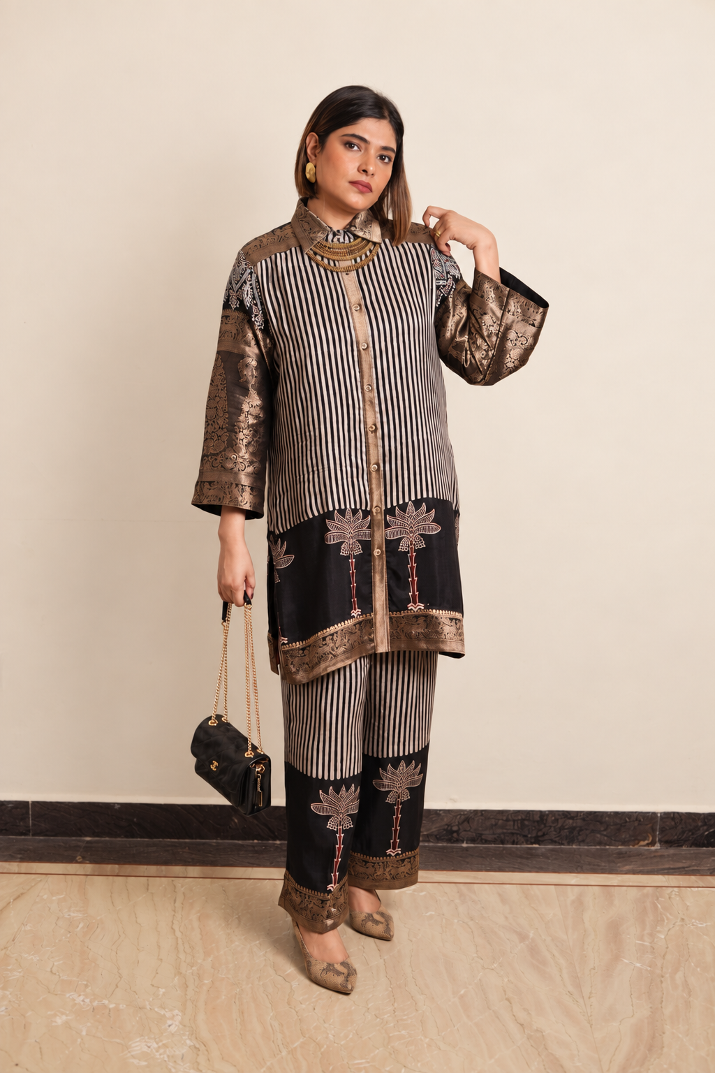 Ratree Ajrakh Co-ord Set