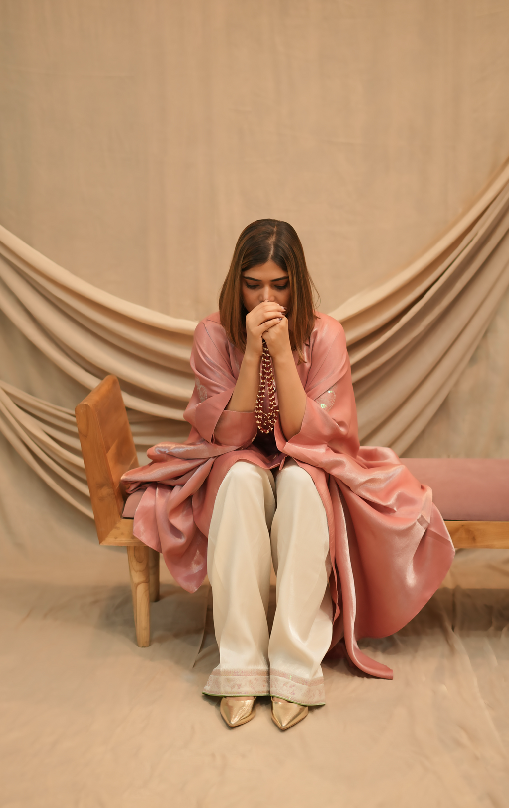 Meharbano Festive Shirt Kaftan Set