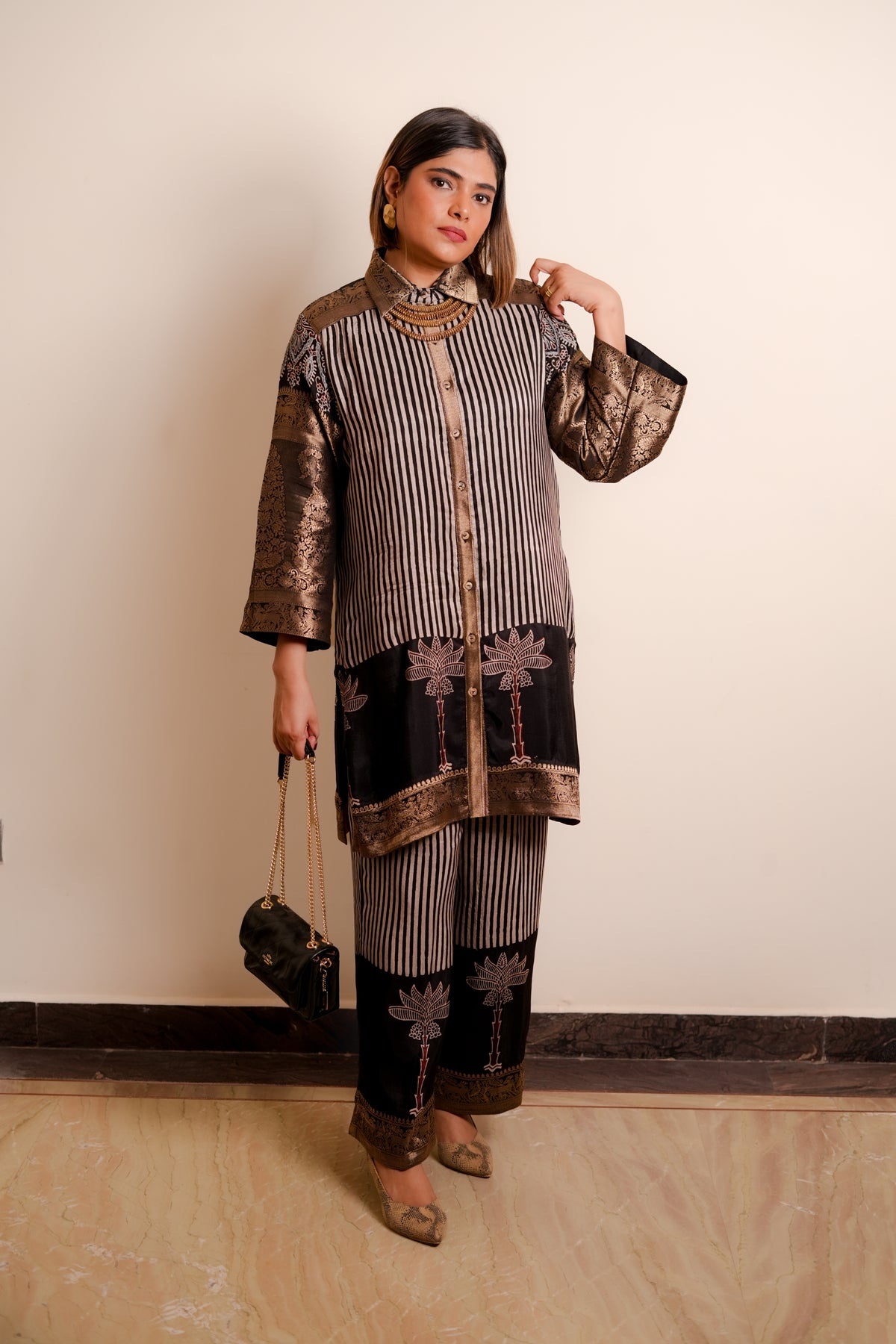 Ratree Ajrakh Co-ord Set