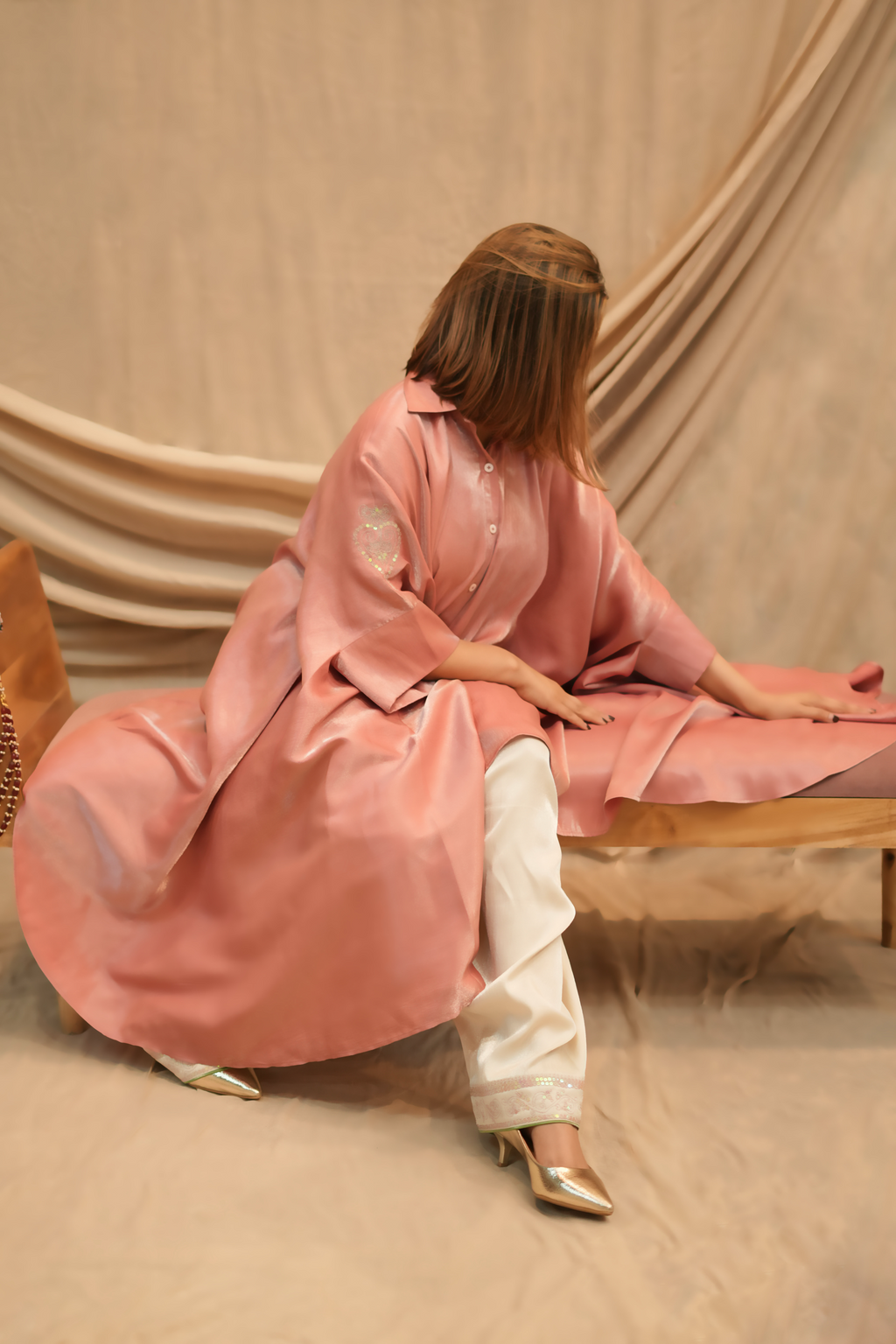 Meharbano Festive Shirt Kaftan Set