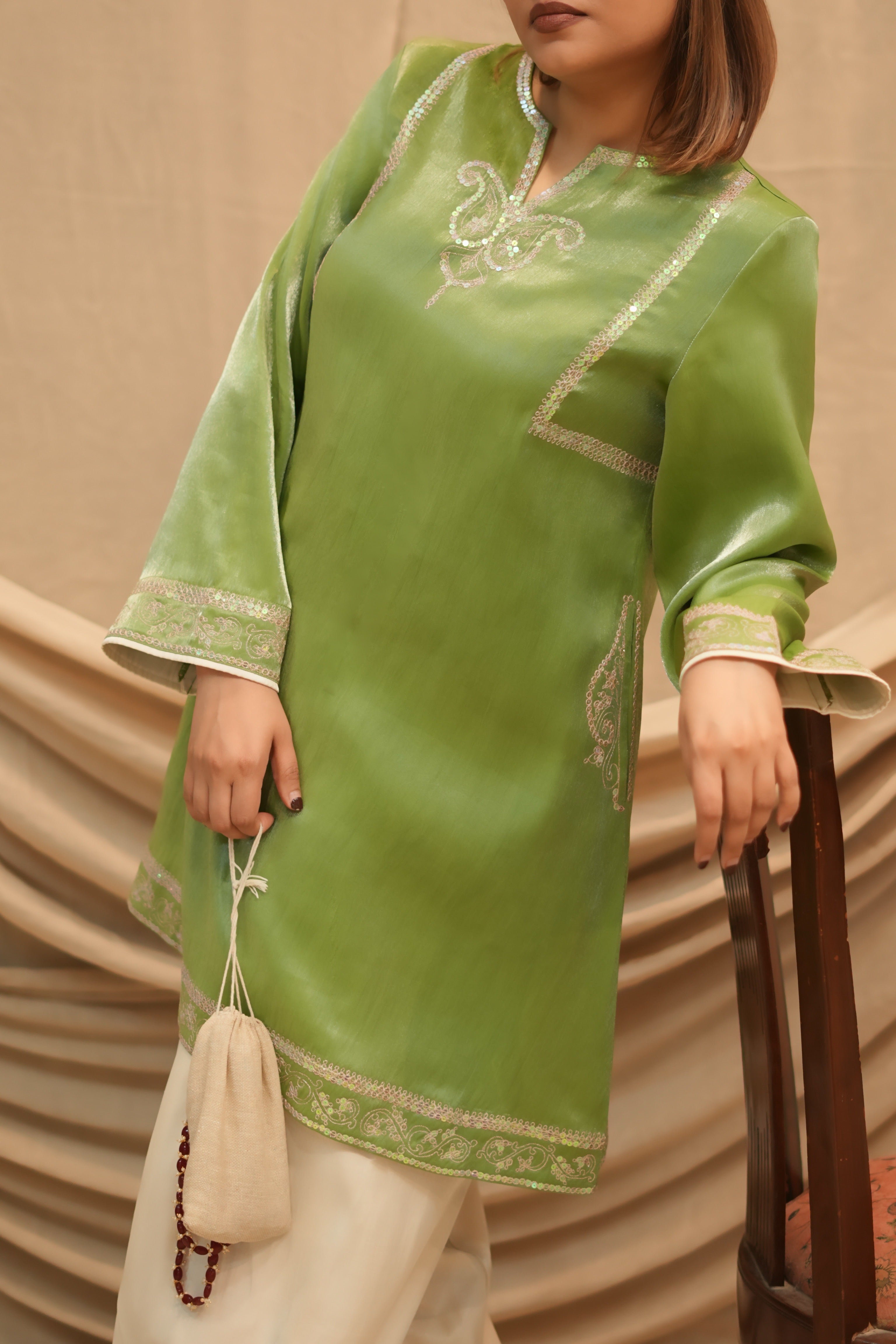 Nayab Panna Festive Co-ord set