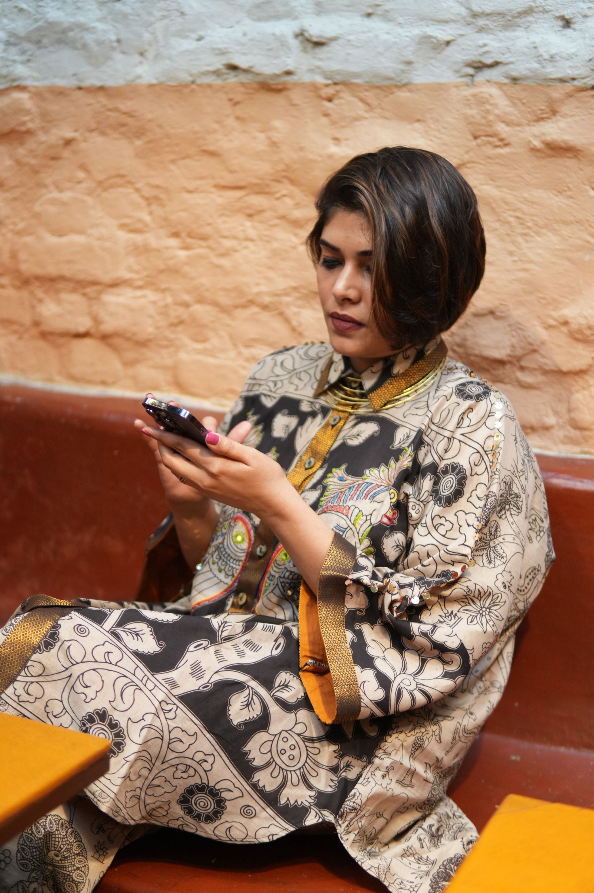 KALAM COTTON SILK CO-ORD SET