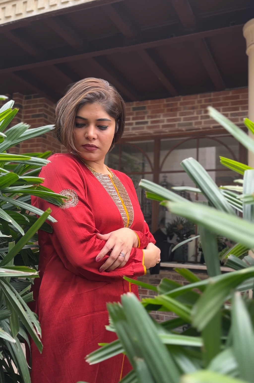 Mashru Laal Ishq Co-ord Set for Women | Mashru Silk Kurta & Pants