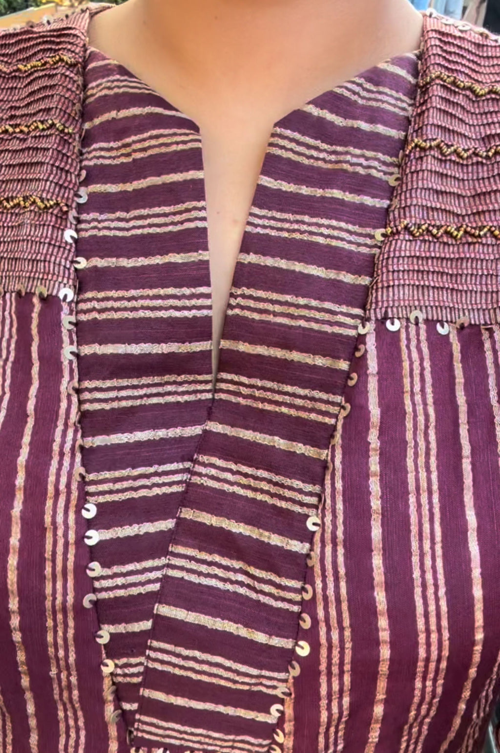 HOSANNA PURPLE KURTA AND PANTS SET