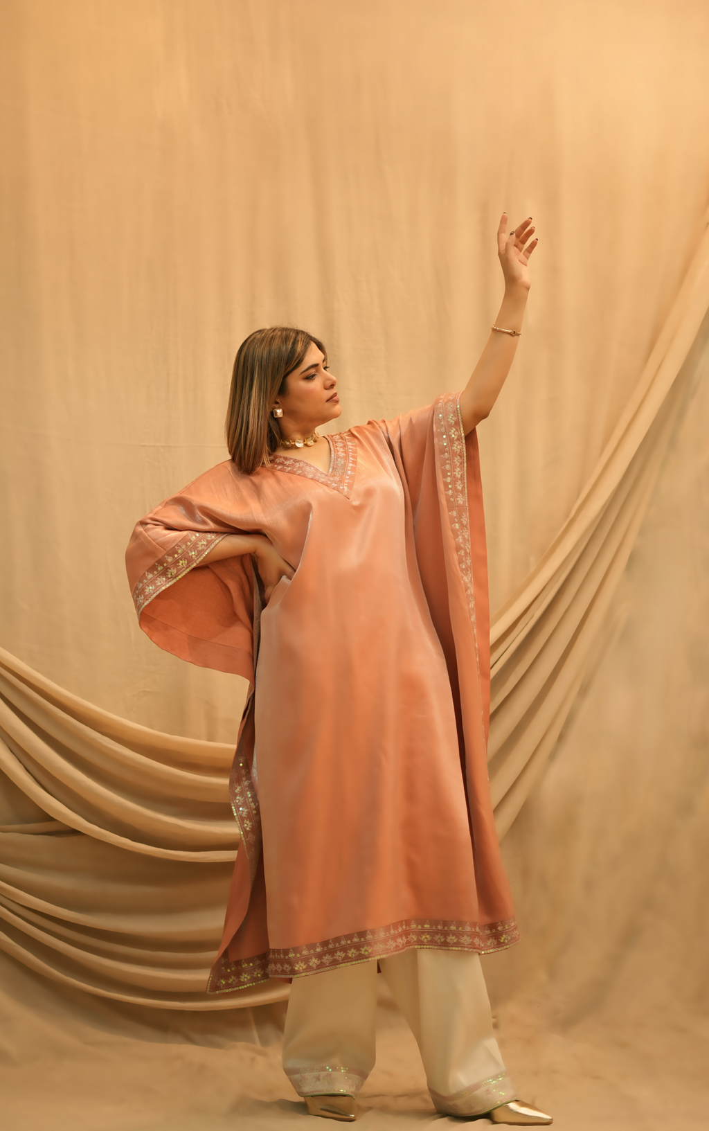 Gulnaar Festive Kaftan Co-ord set