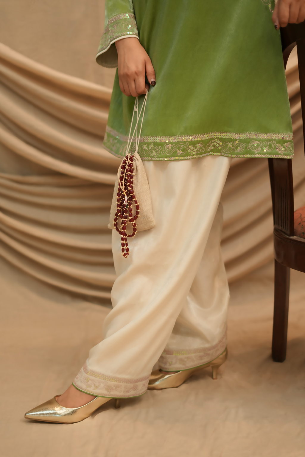 Nayab Panna Festive Co-ord set
