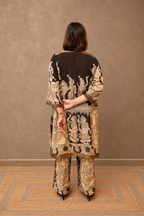 Trimurti Kalamkari Short Kurta and Pants Set