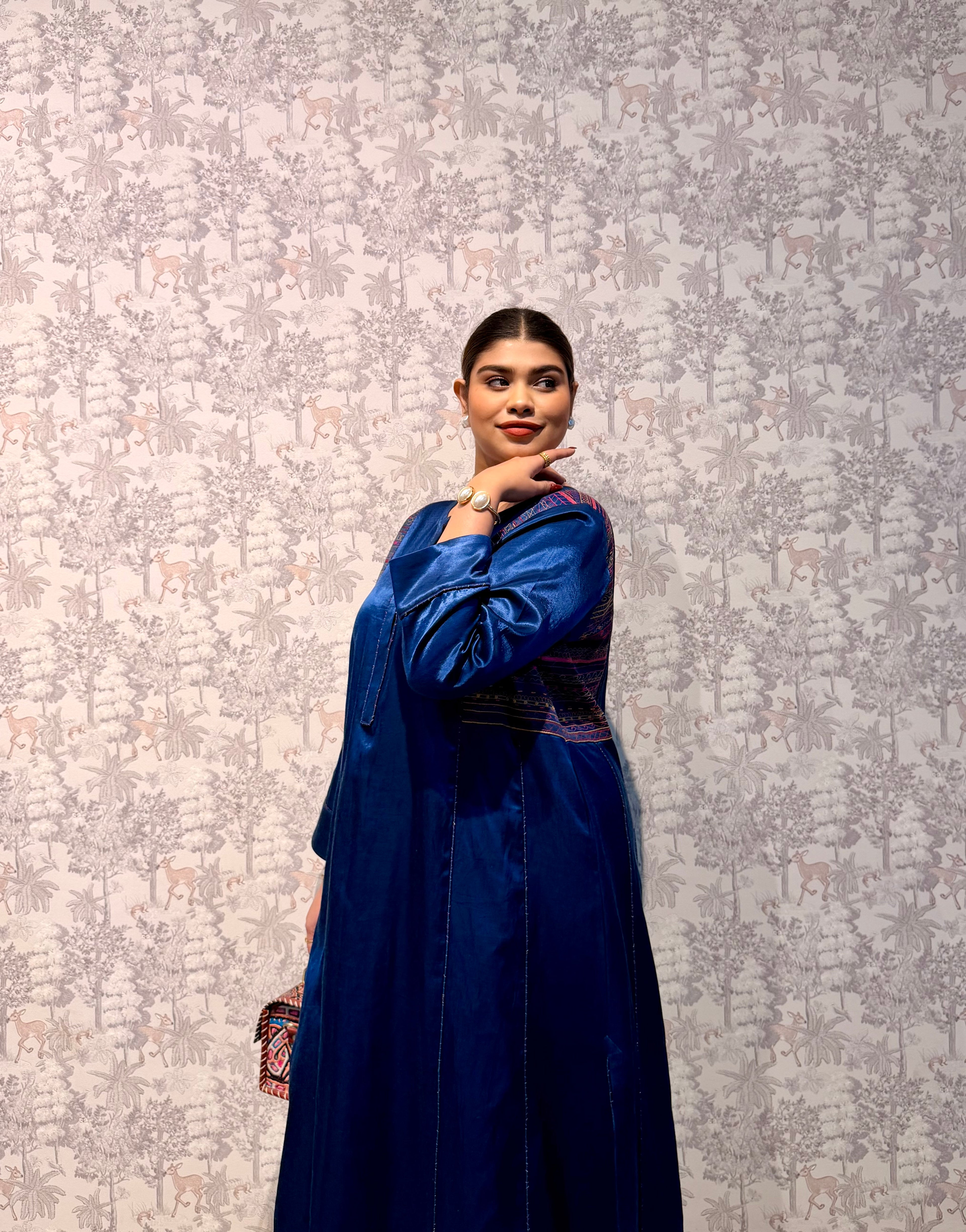 Naina Blue Mashru kurta and Pants