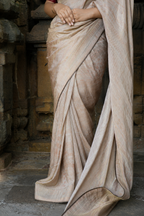 PRATIBIMB CRUSHED TISSUE CHANDERI SAREE
