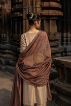 NAAYIKA CHANDAN Hand-Embroidered Pure Modal Silk Kurta Set