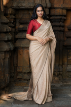 PRATIBIMB CRUSHED TISSUE CHANDERI SAREE
