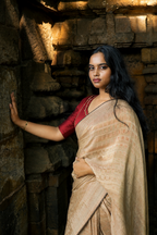 PRATIBIMB CRUSHED TISSUE CHANDERI SAREE
