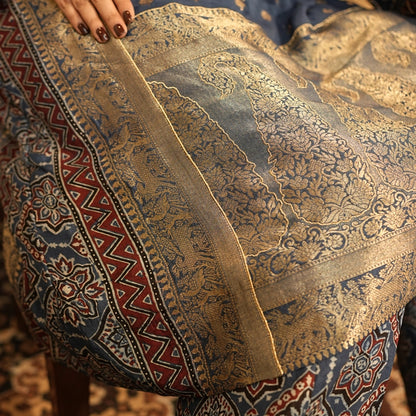 Neelambara Ajrakh Choga and Pants