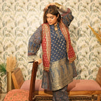 Neelambara Ajrakh Choga and Pants