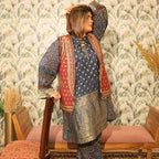 Neelambara Ajrakh Choga and Pants