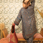 Neelambara Ajrakh Choga and Pants