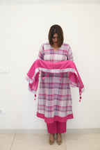 PERIWINKLE TUNIC SET WITH SCARF