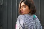 SUMMERINA CHECKERED COTTON LONG SHIRT DRESS