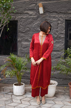 Mashru Laal Ishq Co-ord Set for Women | Mashru Silk Kurta & Pants