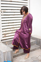 Mashru Purple Ishq Co-ord Set for Women