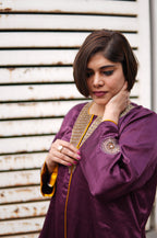 Mashru Purple Ishq Co-ord Set for Women