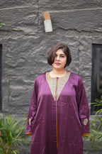 Mashru Purple Ishq Co-ord Set for Women