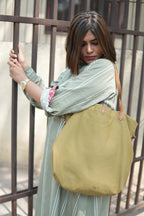 LEHAR LINEN A-LINE CLOSED GHERA LONG KURTA WITH PANTS
