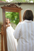 BAHAAR OFF-WHITE AND BEIGE SHIRT KURTA AND CHECKERED PANTS