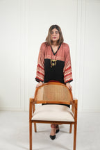 Sinduri I Ajrakh Modal Silk Kaftan Set for Women